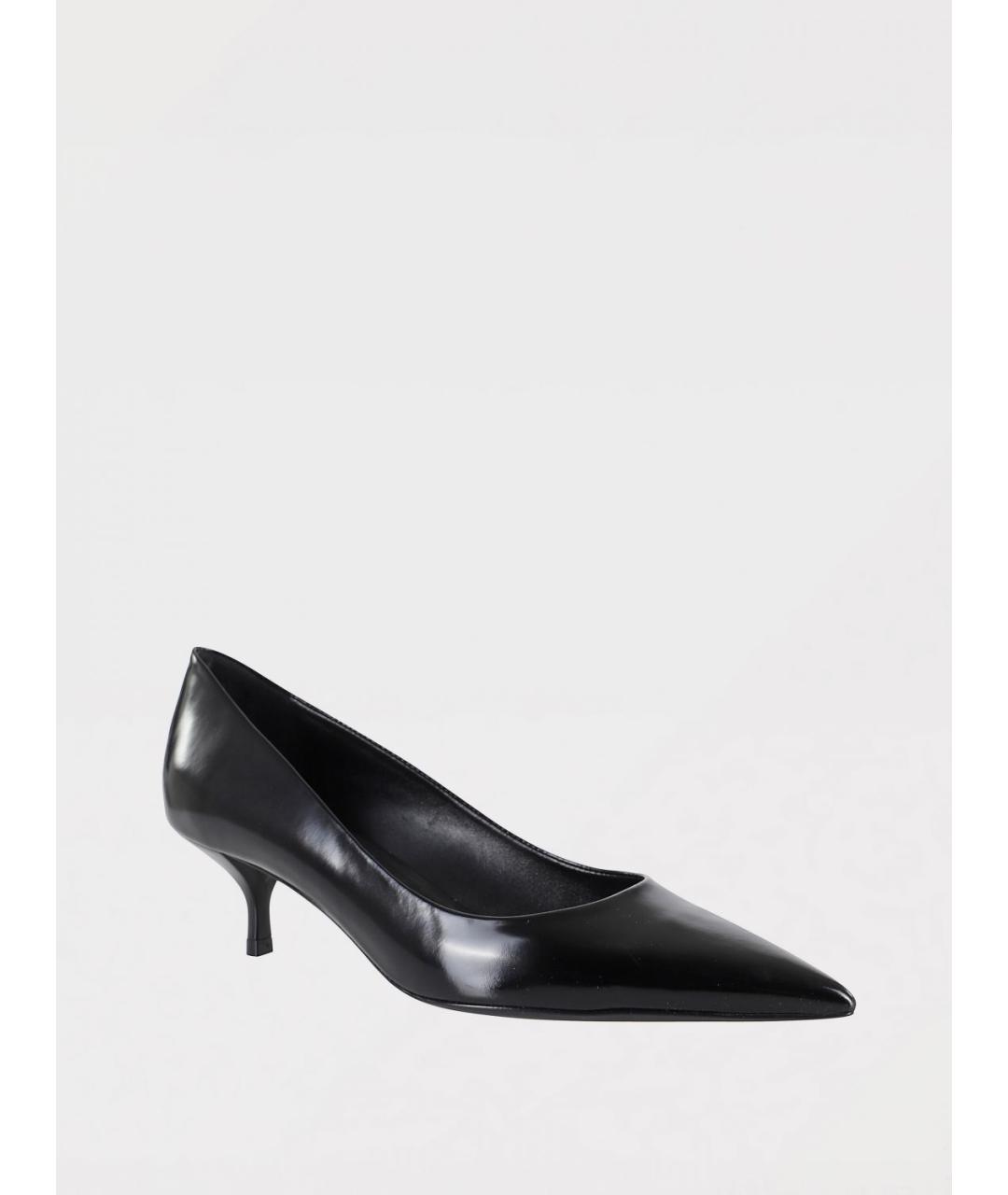 STUART WEITZMAN Черные кожаные туфли, фото 2