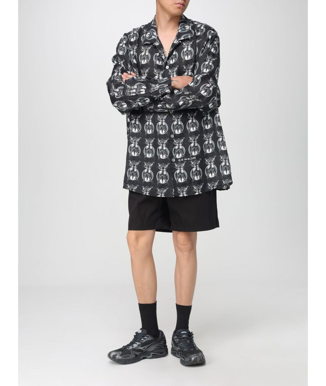 ACNE STUDIOS Черная льняная кэжуал рубашка, фото 3