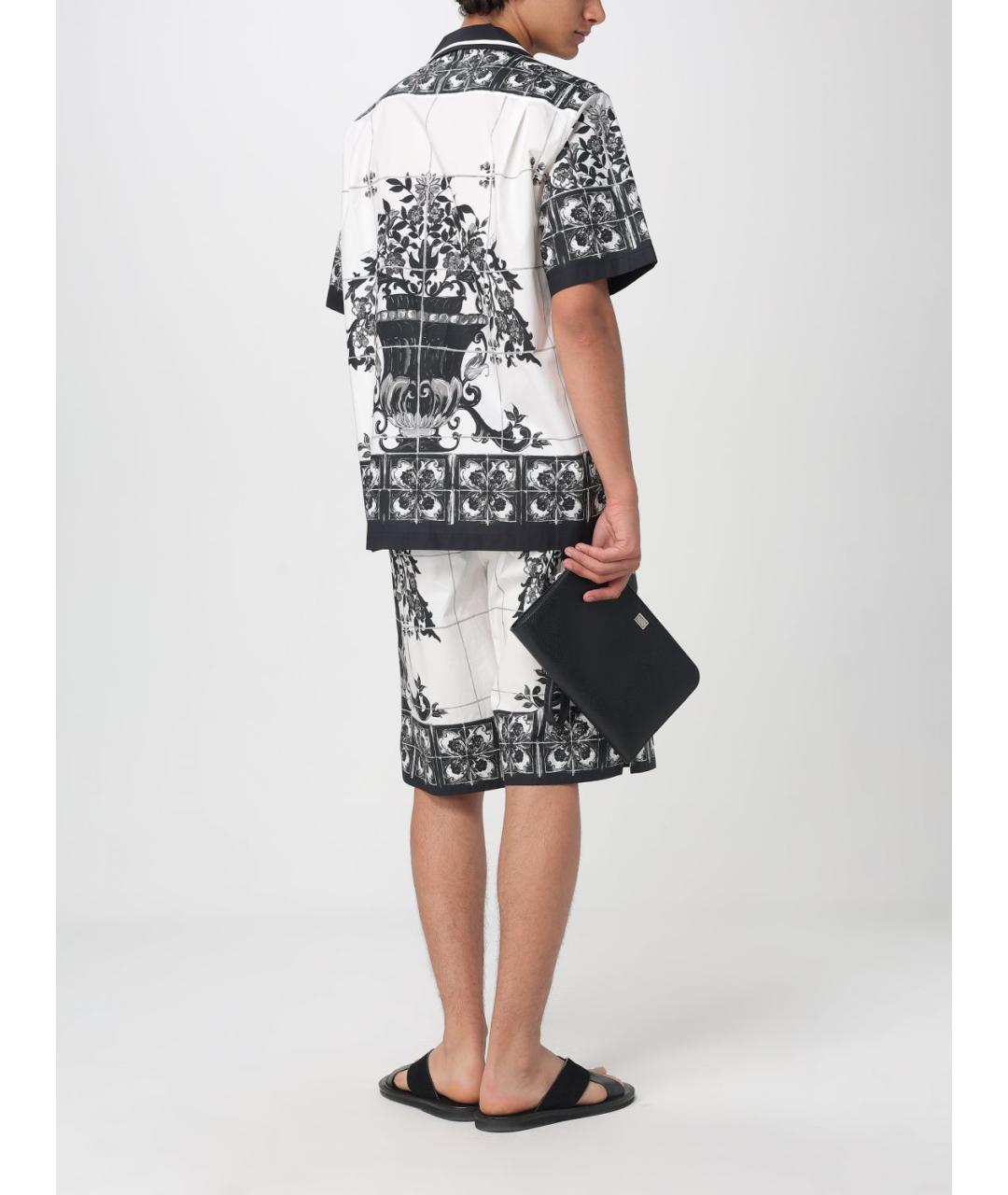 DOLCE&GABBANA Белые хлопковые шорты, фото 3