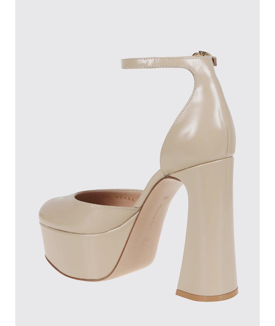 GIANVITO ROSSI Бежевые туфли, фото 3