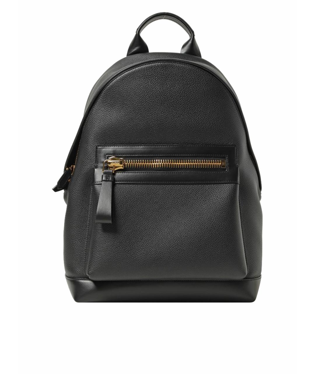 TOM FORD Черный кожаный рюкзак, фото 1