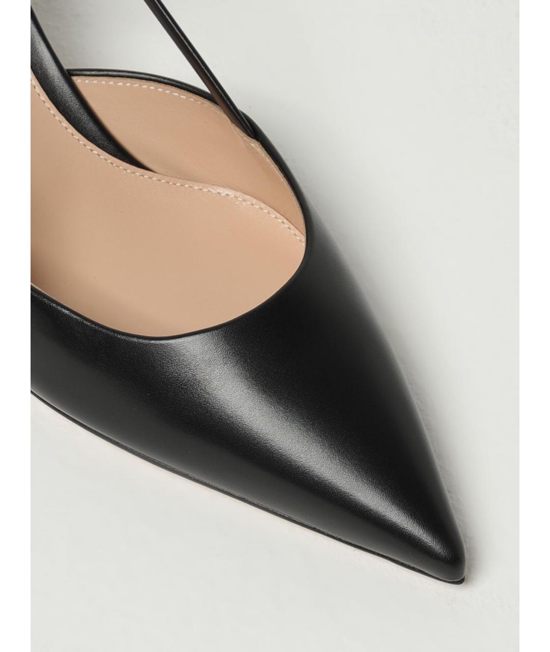 GIANVITO ROSSI Черные кожаные туфли, фото 4