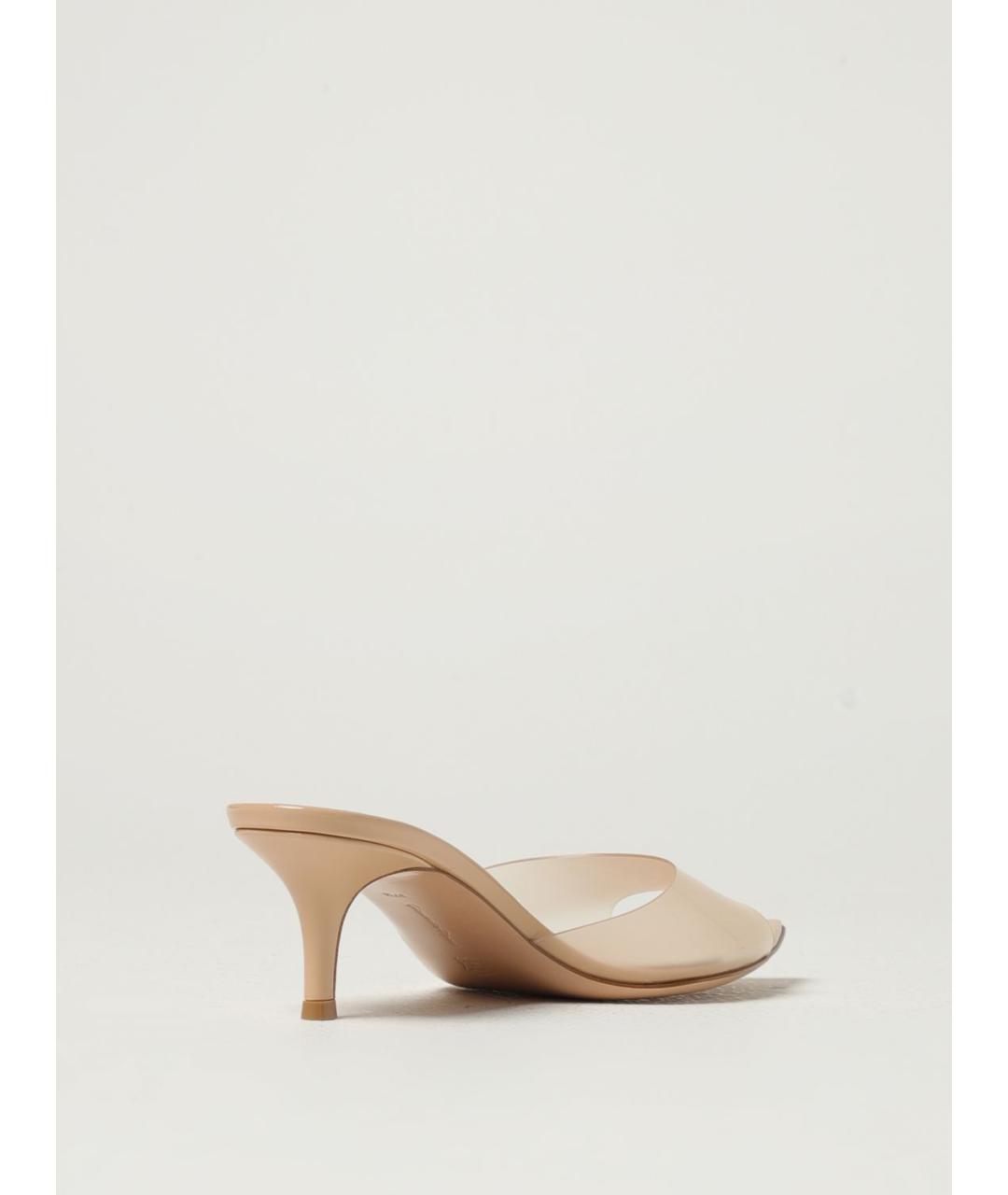 GIANVITO ROSSI Бежевые мюли, фото 3