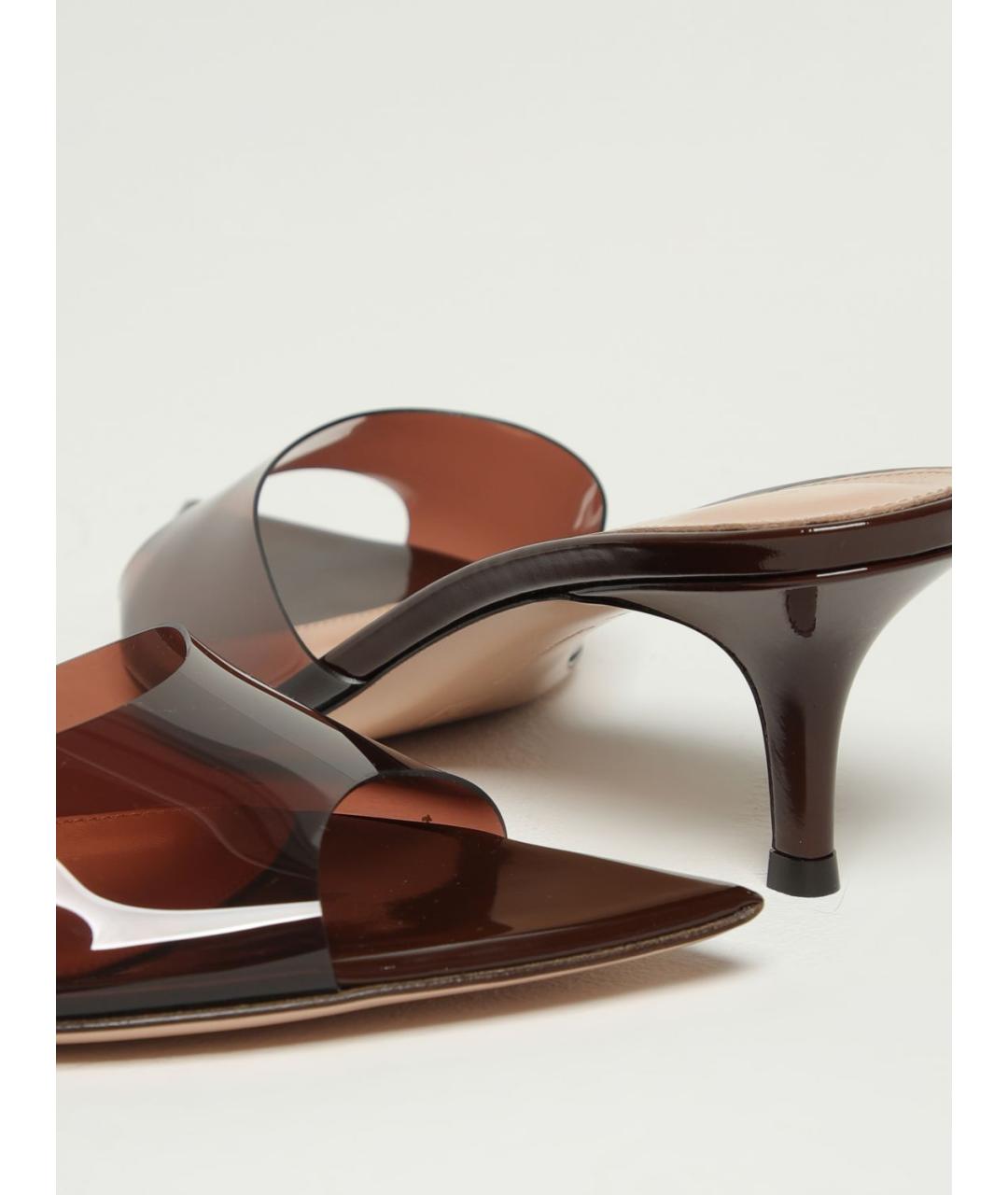 GIANVITO ROSSI Бежевые мюли, фото 4