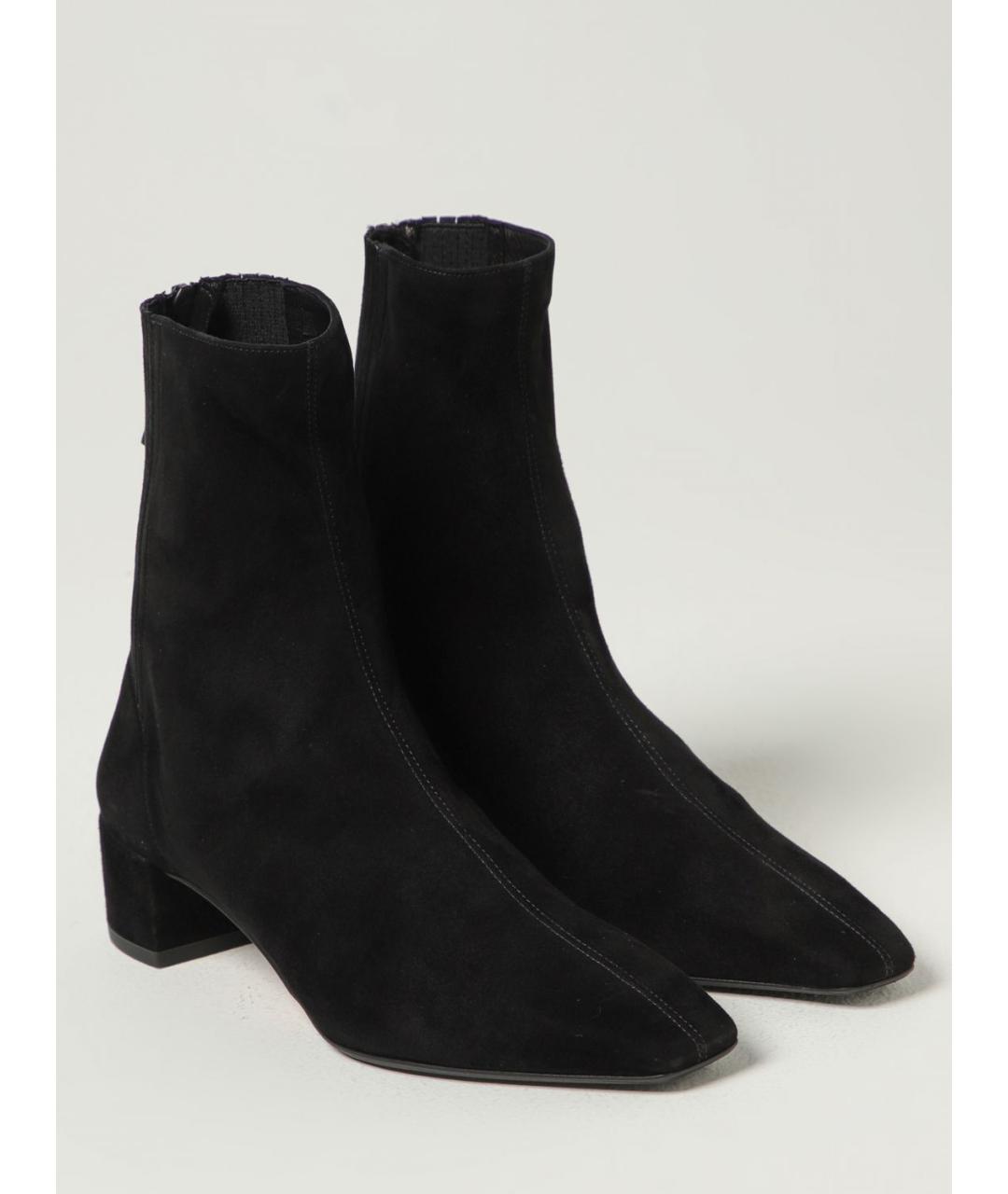 AQUAZZURA Черные замшевые ботинки, фото 2