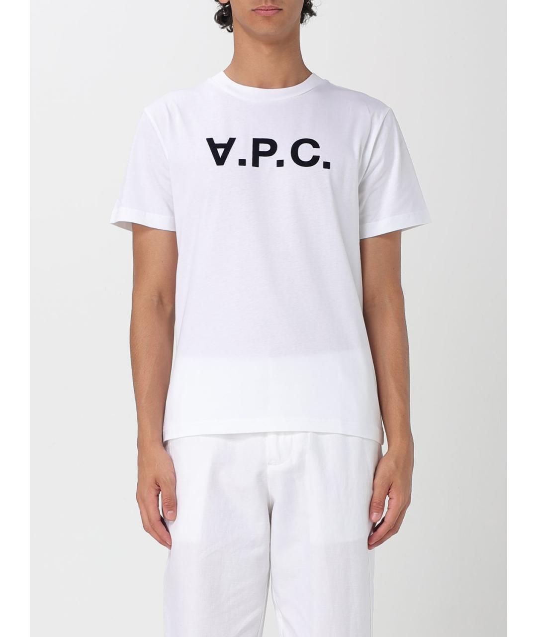 A.P.C. Белая хлопковая футболка, фото 2