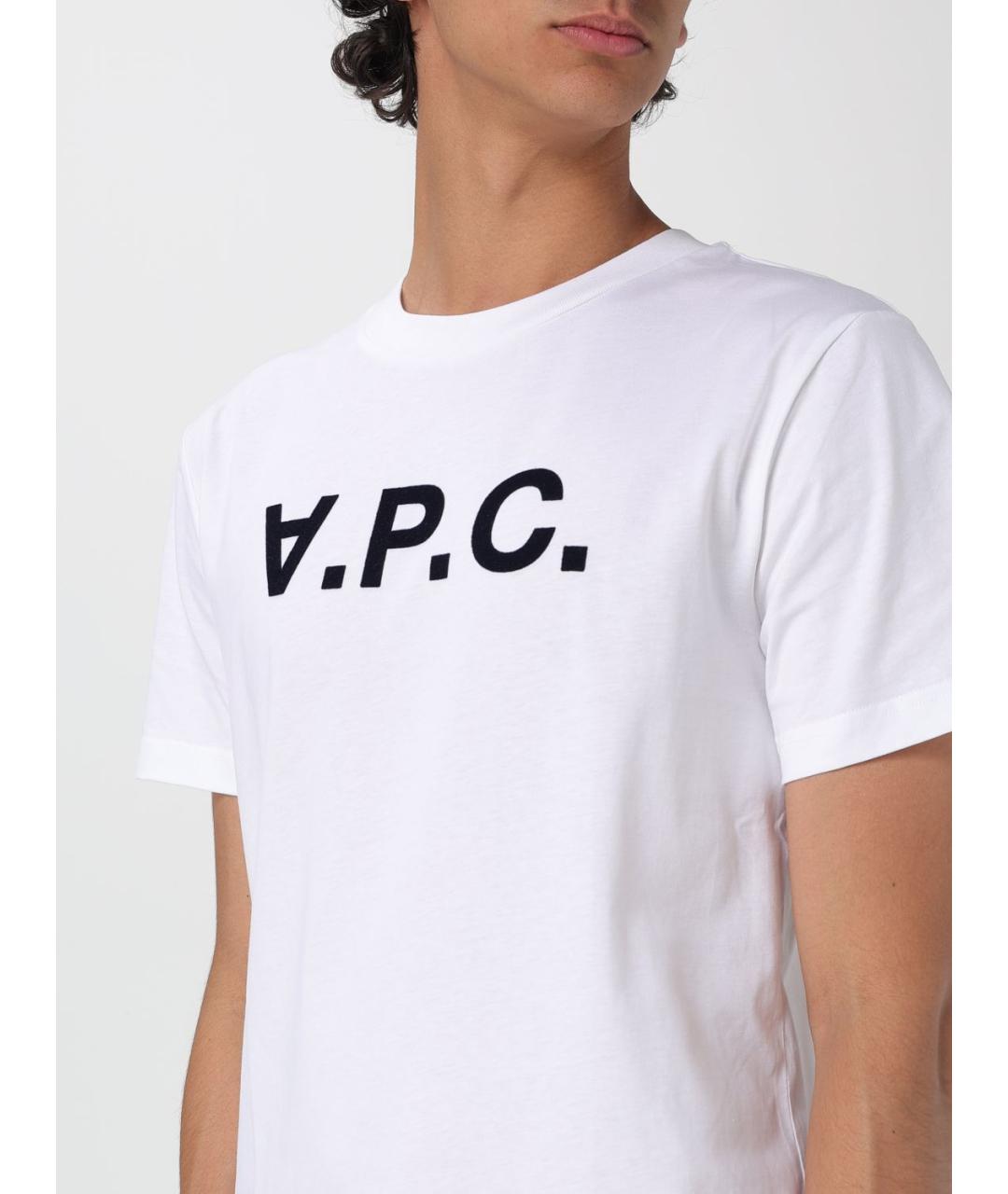 A.P.C. Белая хлопковая футболка, фото 4