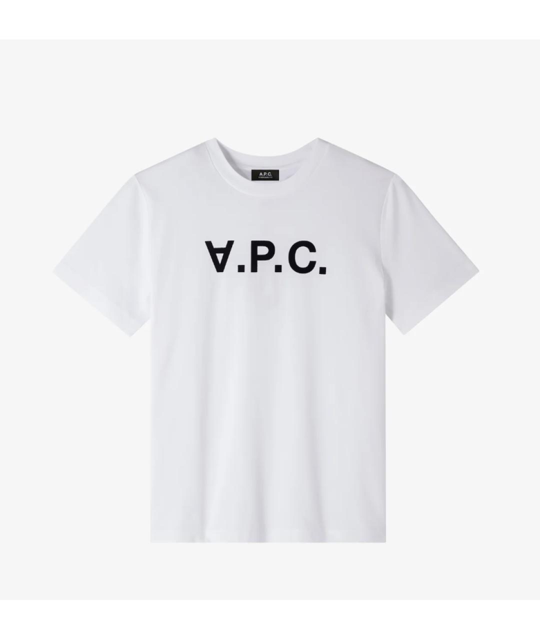 A.P.C. Белая хлопковая футболка, фото 5