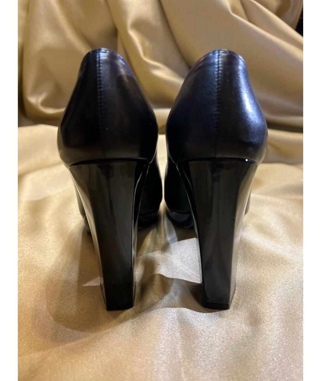 STUART WEITZMAN Черные кожаные туфли, фото 4