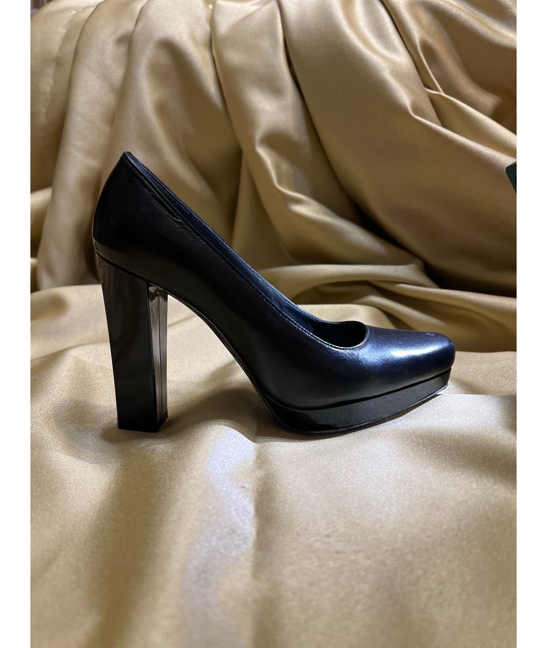 STUART WEITZMAN Черные кожаные туфли, фото 9