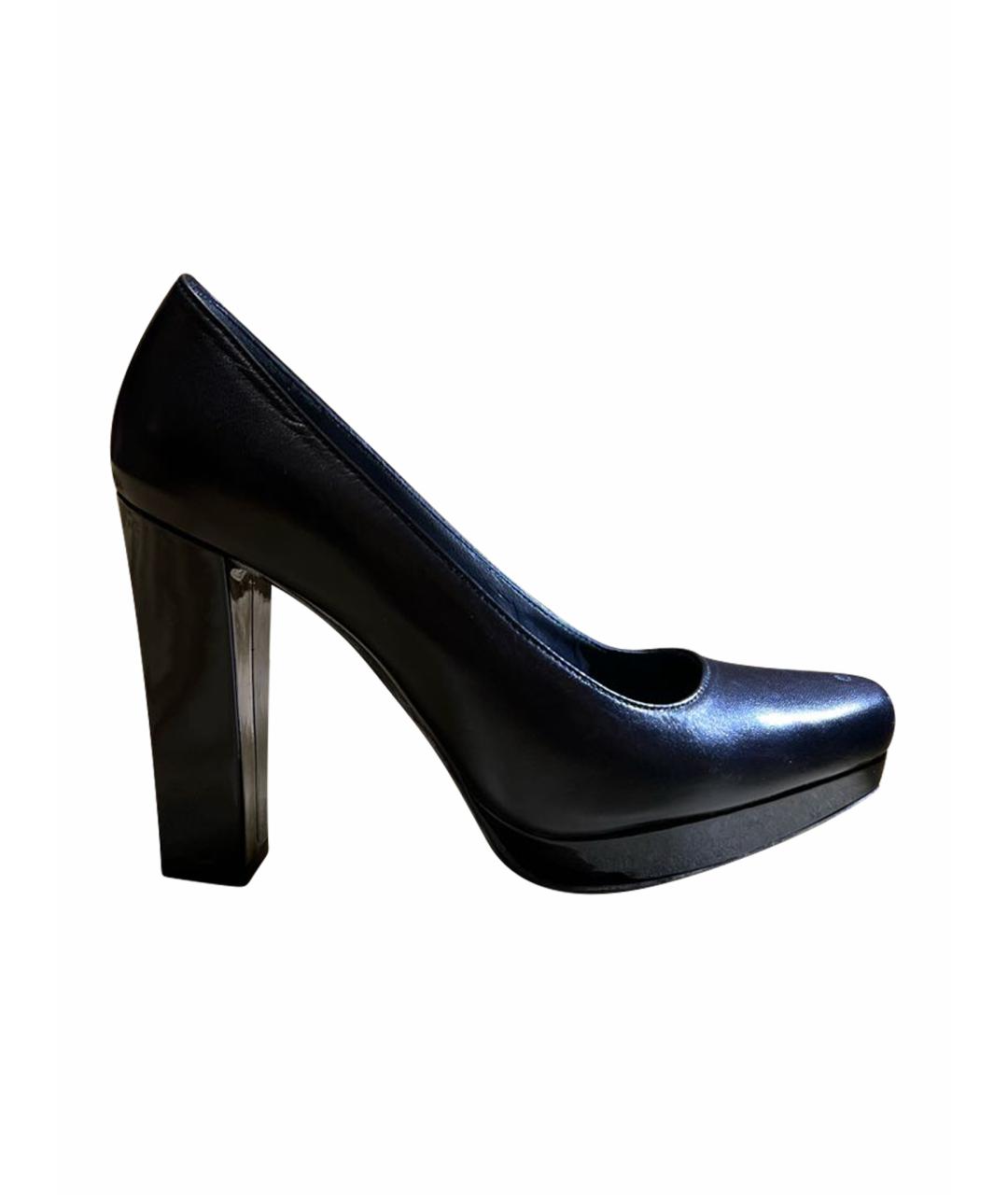 STUART WEITZMAN Черные кожаные туфли, фото 1