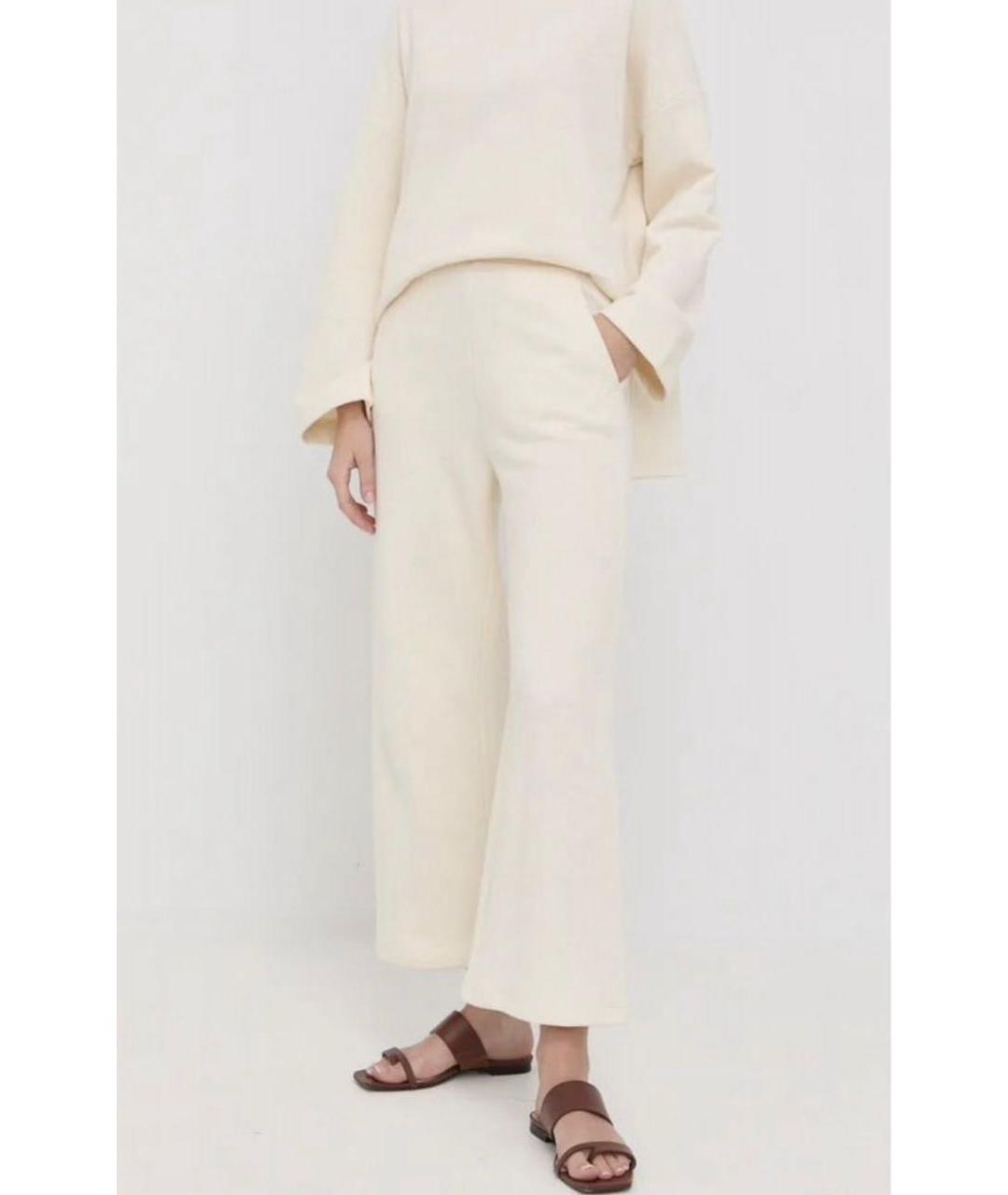 MAX MARA Бежевый льняной костюм с брюками, фото 7