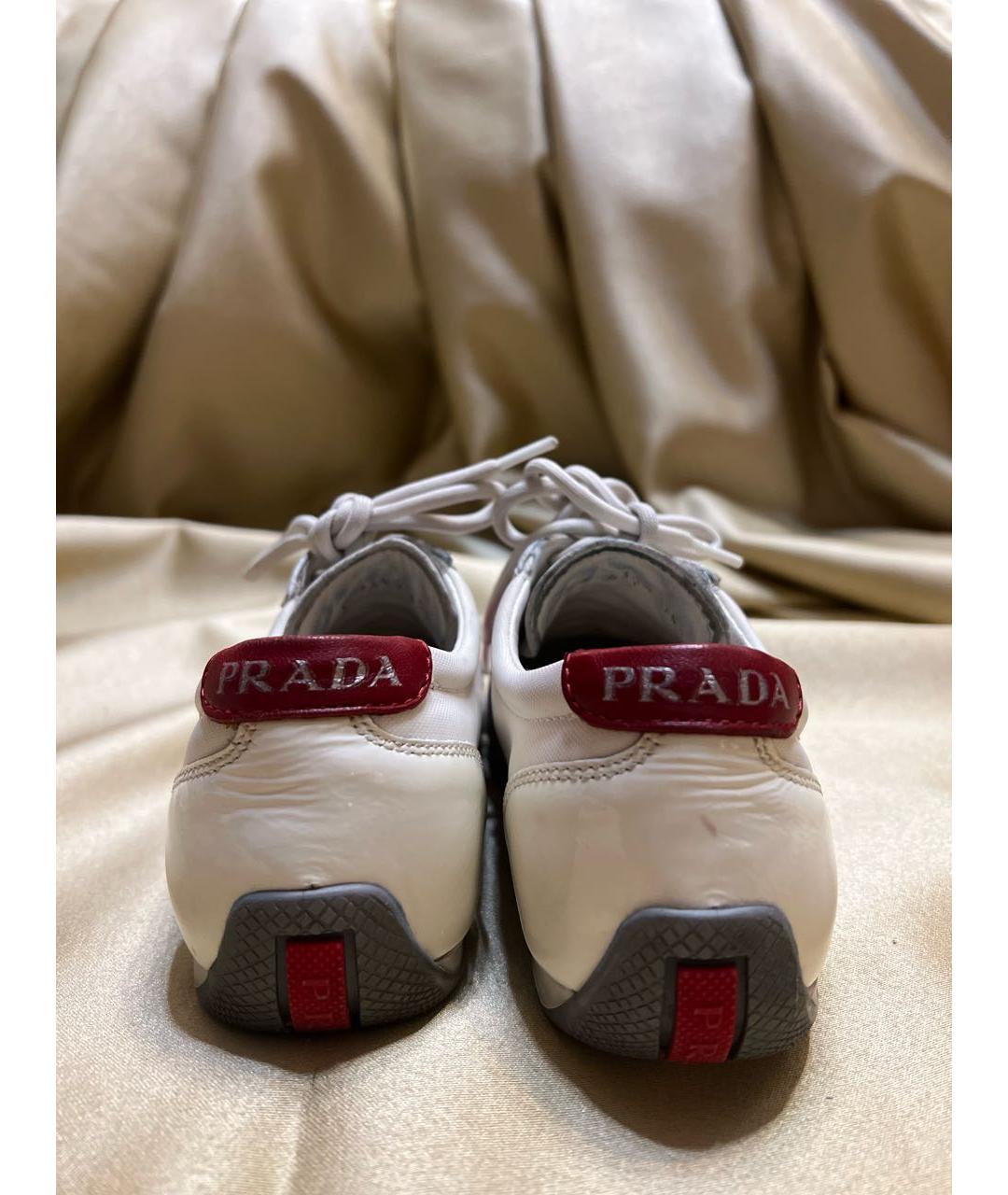 PRADA Белые кеды, фото 4