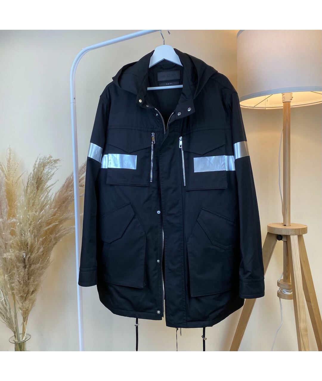 NEIL BARRETT Черная хлопко-эластановая куртка, фото 9