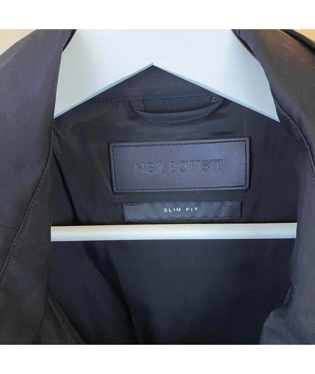 NEIL BARRETT Черная хлопко-эластановая куртка, фото 5