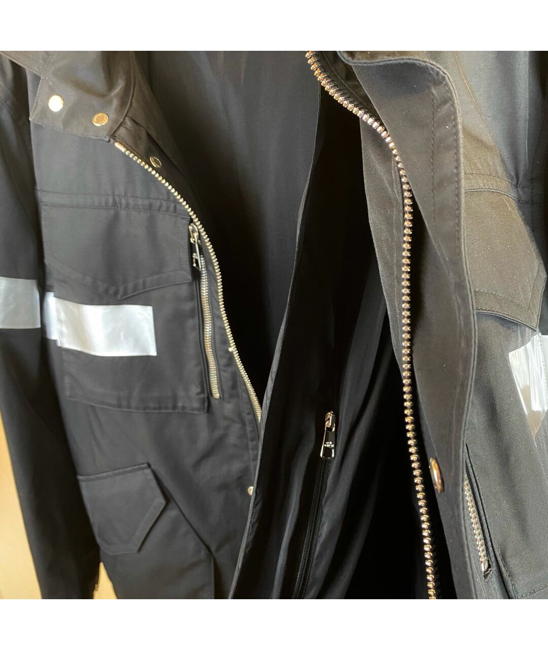 NEIL BARRETT Черная хлопко-эластановая куртка, фото 4