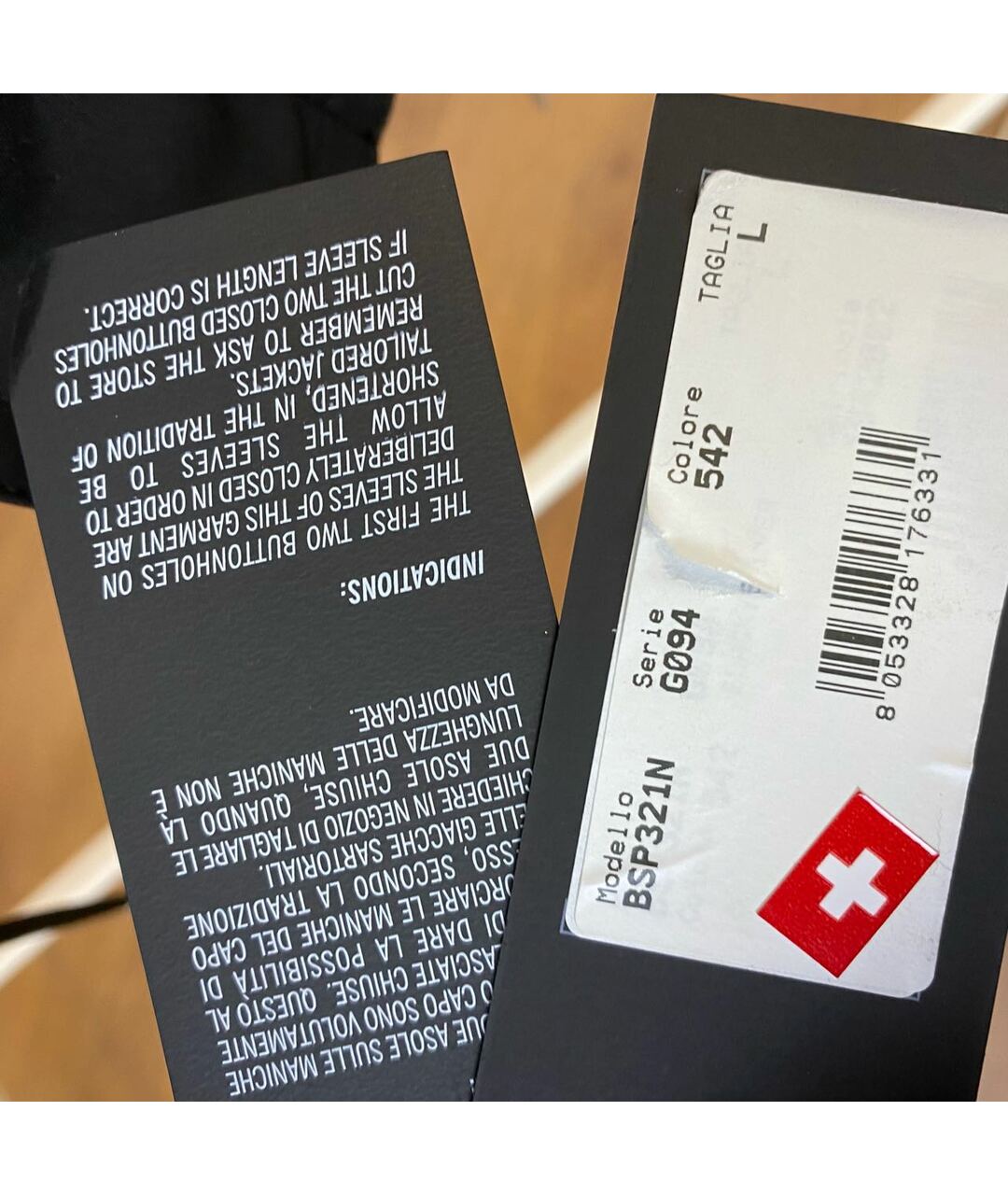 NEIL BARRETT Черная хлопко-эластановая куртка, фото 8