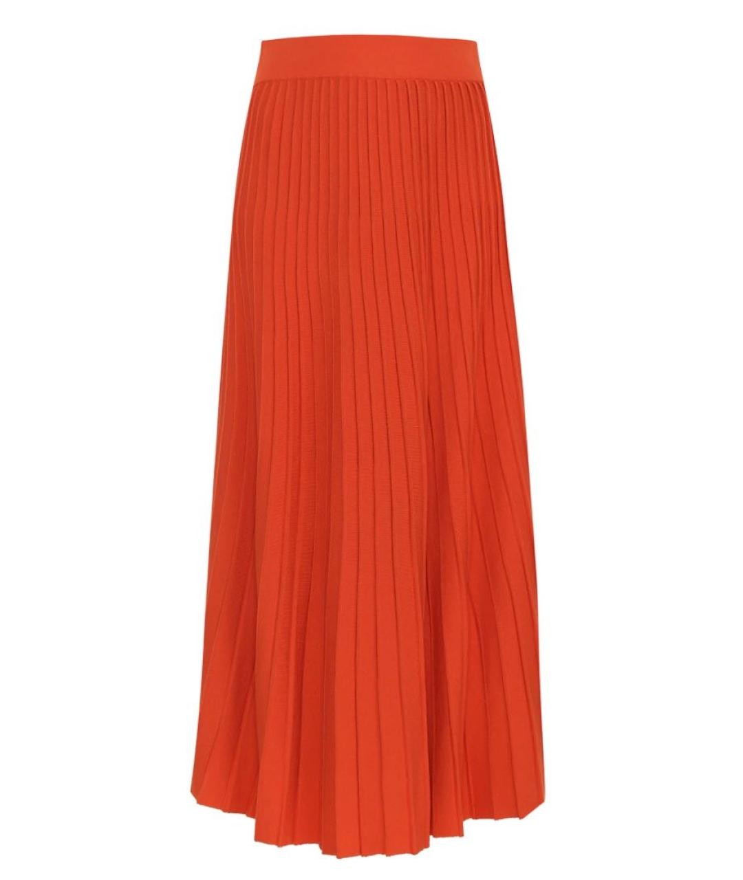MAX MARA Красная вискозная юбка макси, фото 8