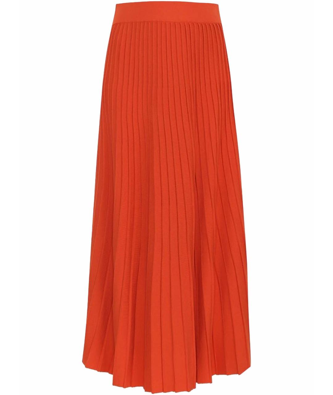 MAX MARA Красная вискозная юбка макси, фото 1