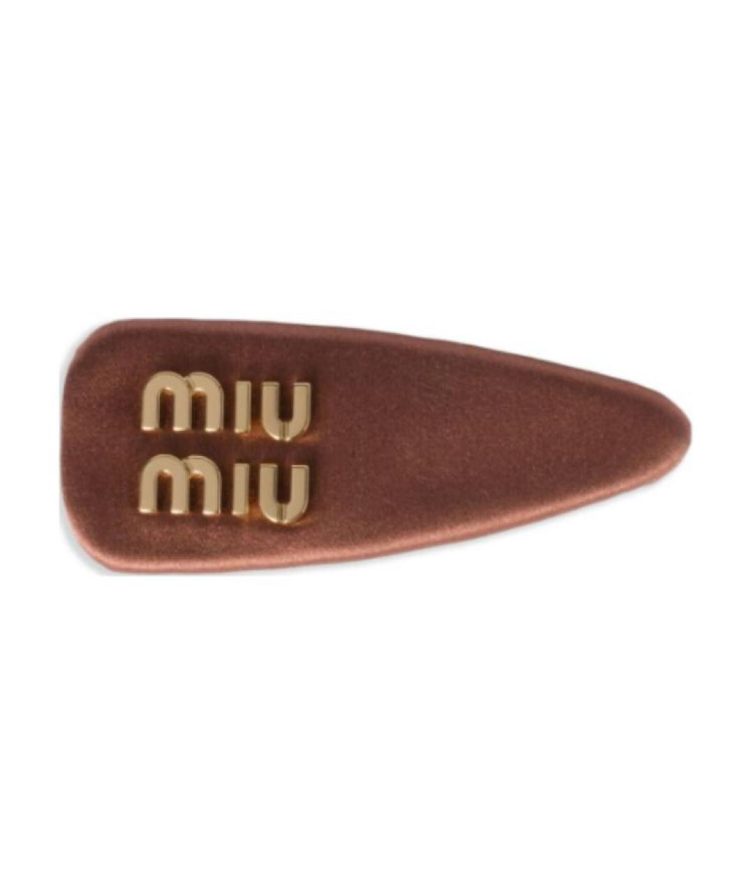 MIU MIU Розовая заколка, фото 3