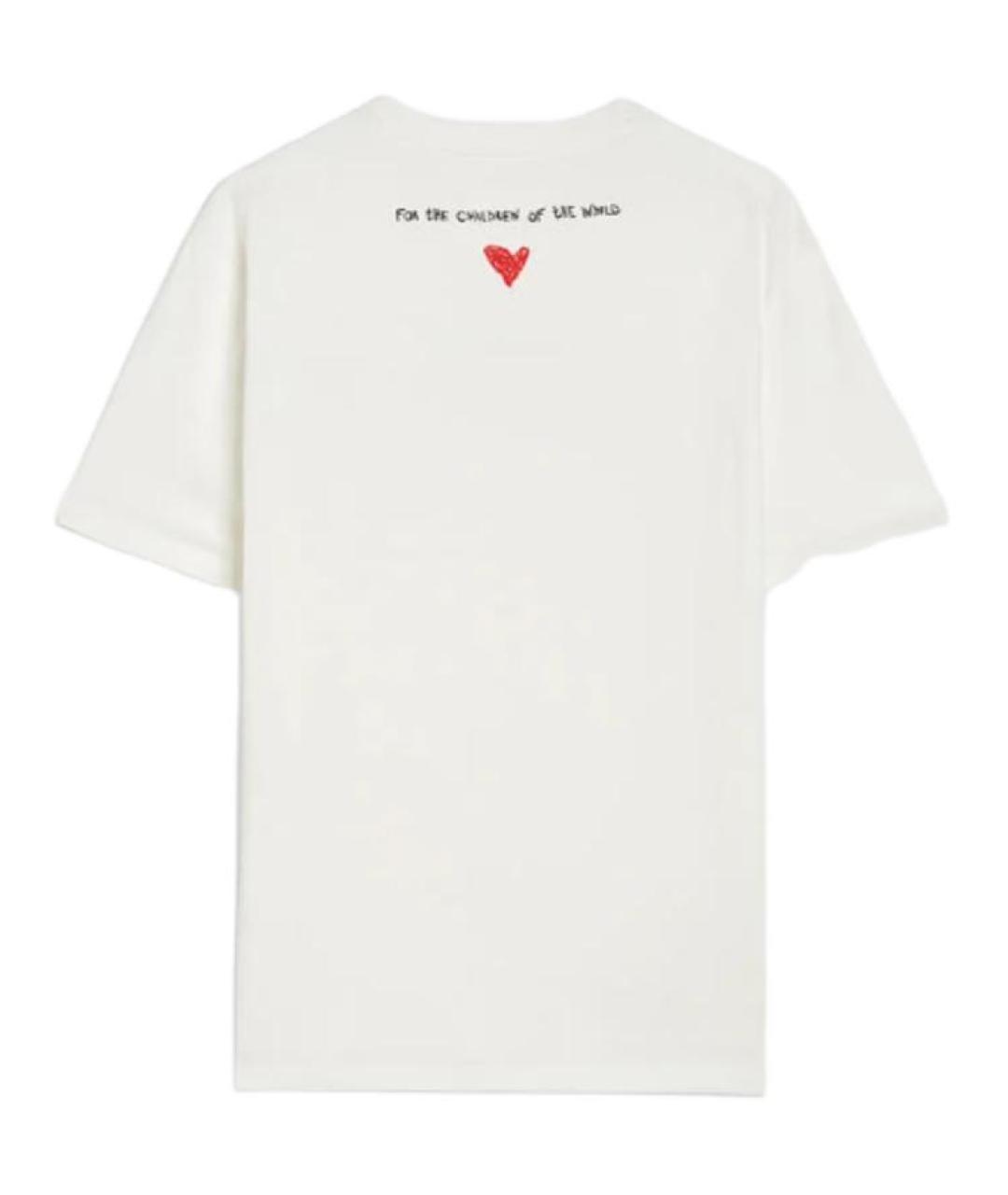 JIL SANDER Белая хлопковая футболка, фото 2