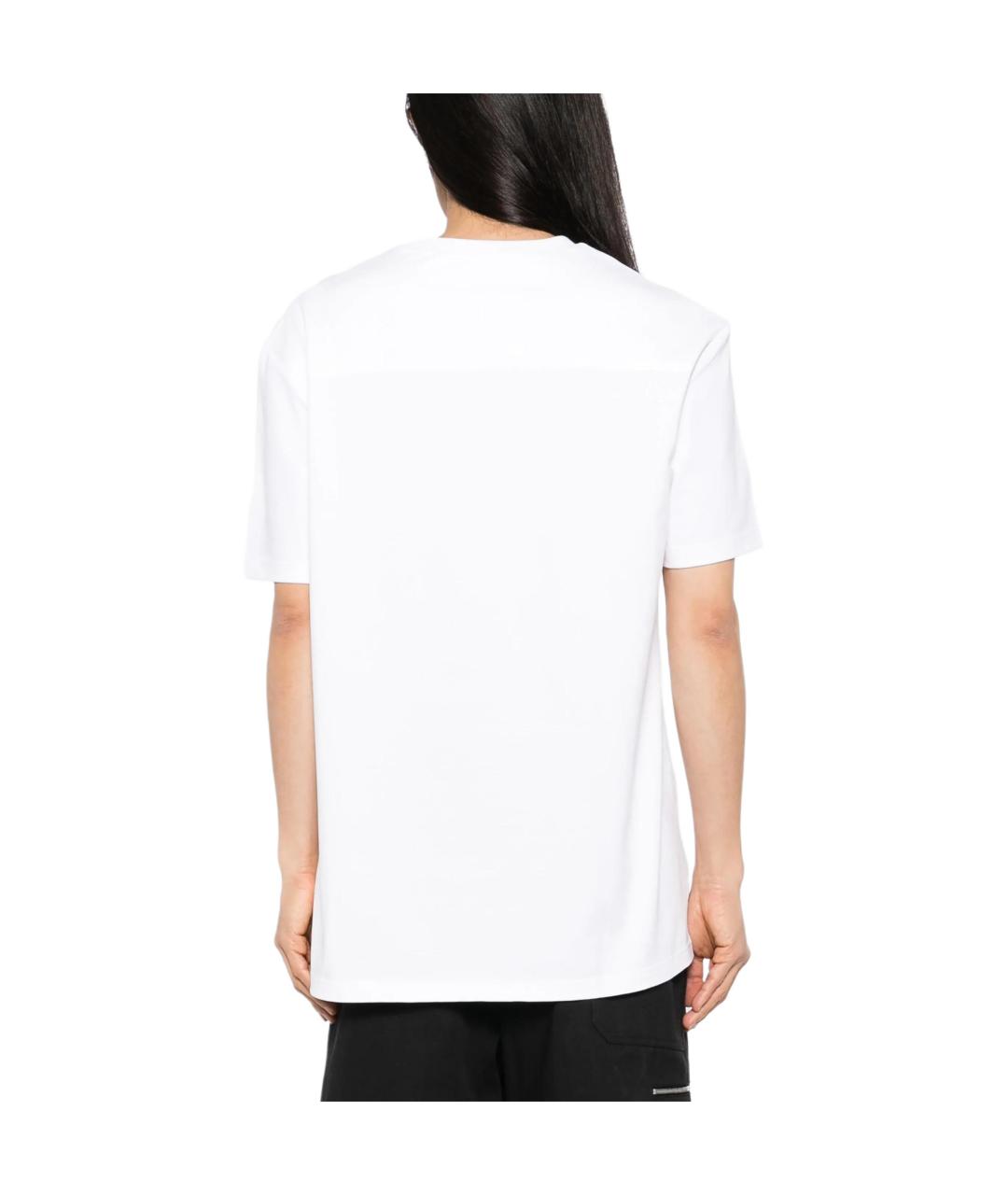 JIL SANDER Белая хлопковая футболка, фото 3