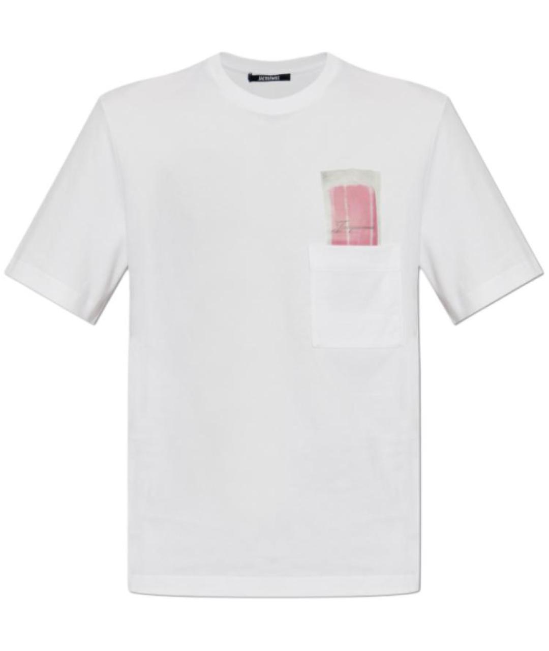 JACQUEMUS Белая хлопковая футболка, фото 1