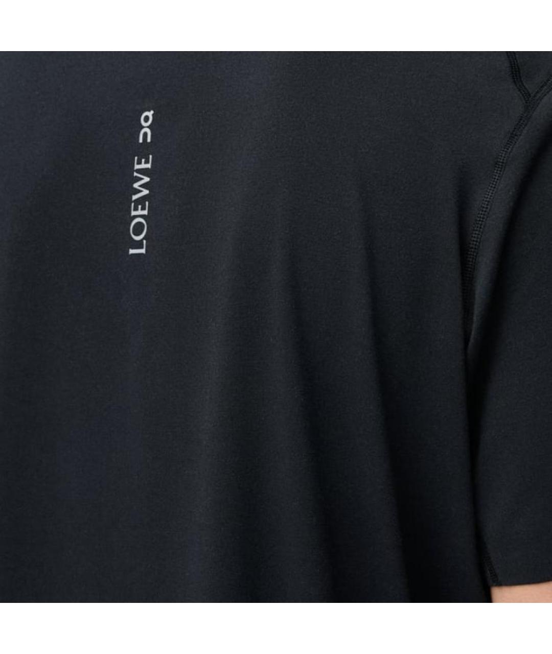 LOEWE Черная хлопковая футболка, фото 3