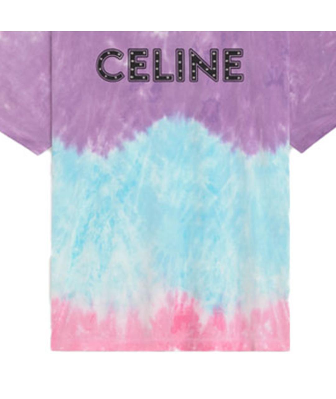 CELINE Мульти хлопковая футболка, фото 4