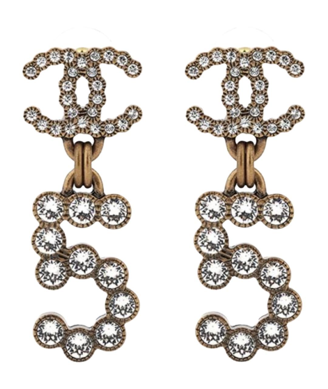 CHANEL Золотые серьги, фото 1