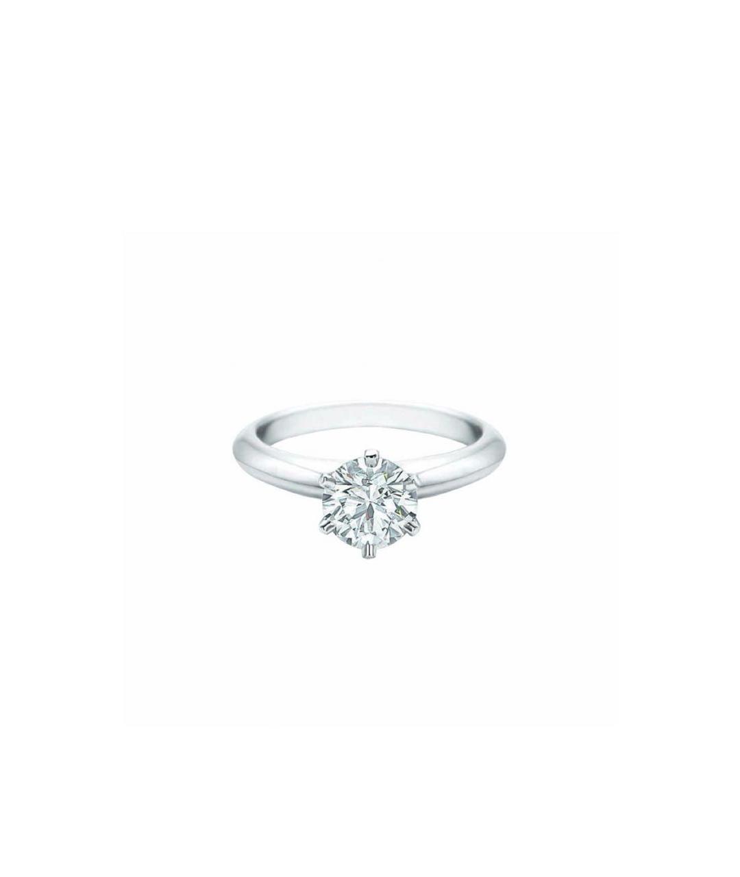 TIFFANY&CO Белое платиновое кольцо, фото 1