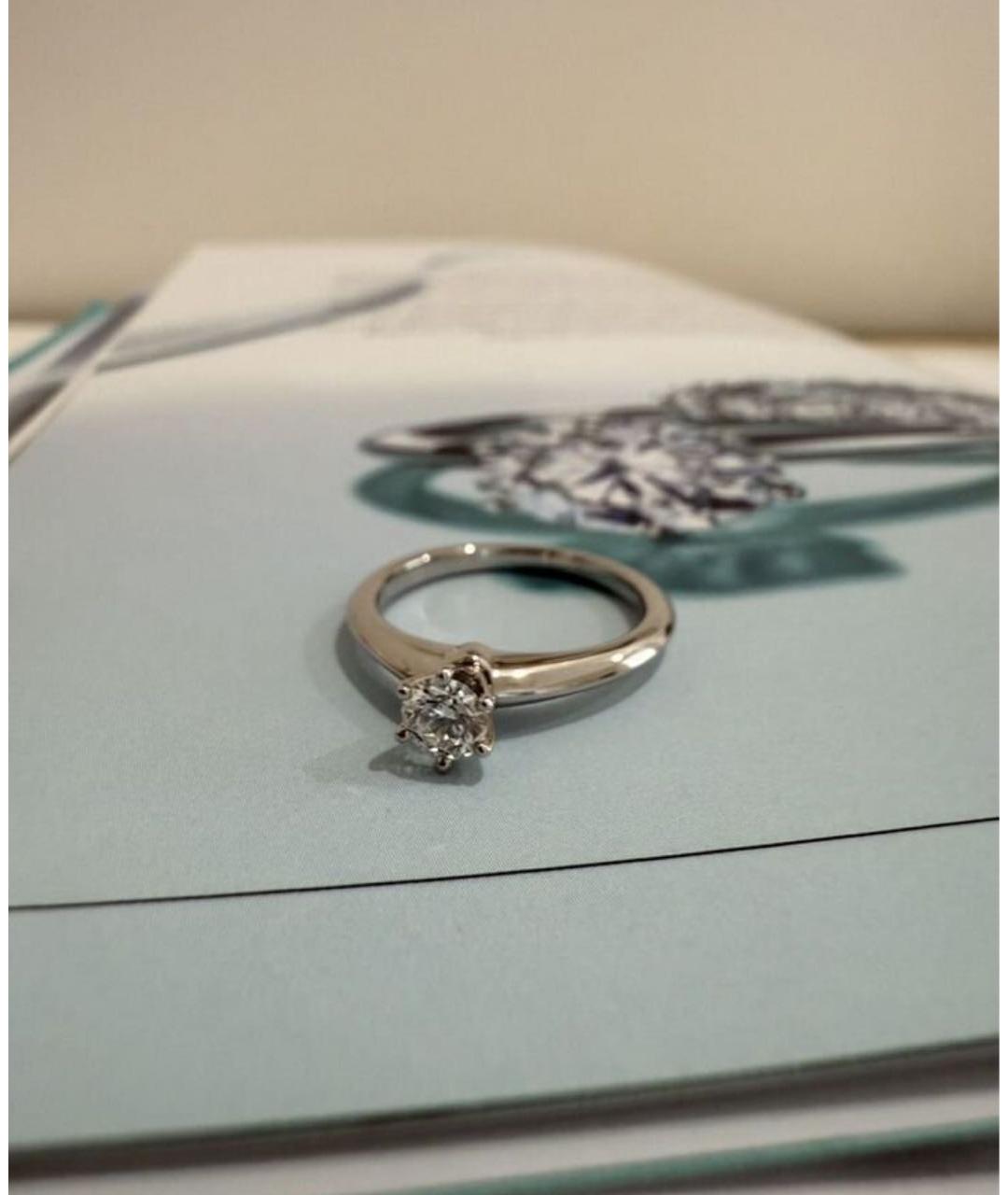 TIFFANY&CO Белое платиновое кольцо, фото 3