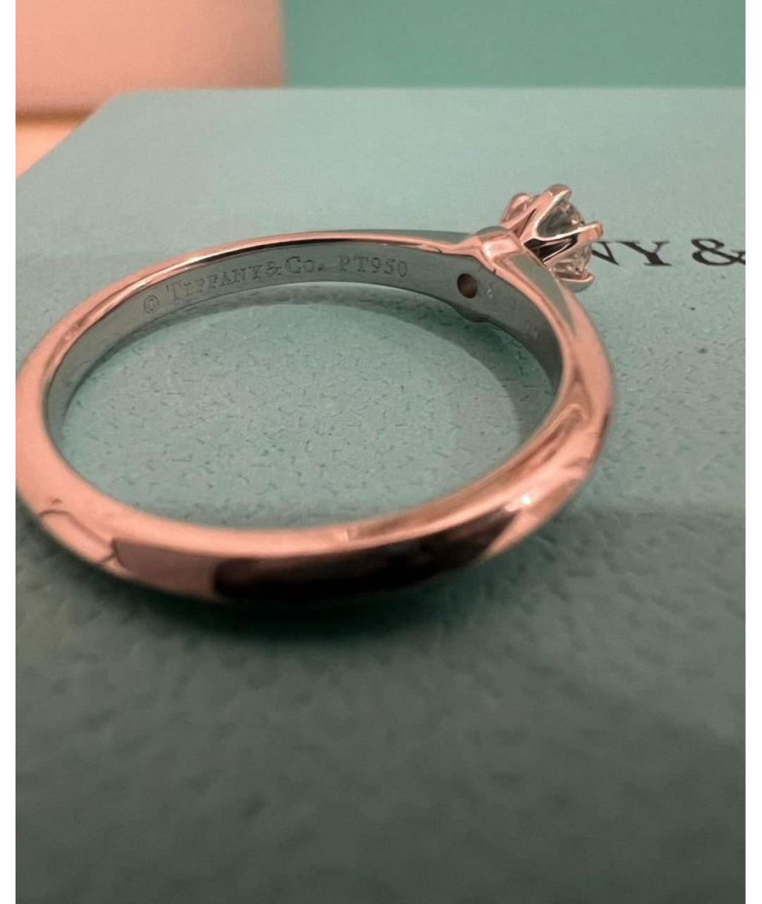 TIFFANY&CO Белое платиновое кольцо, фото 4
