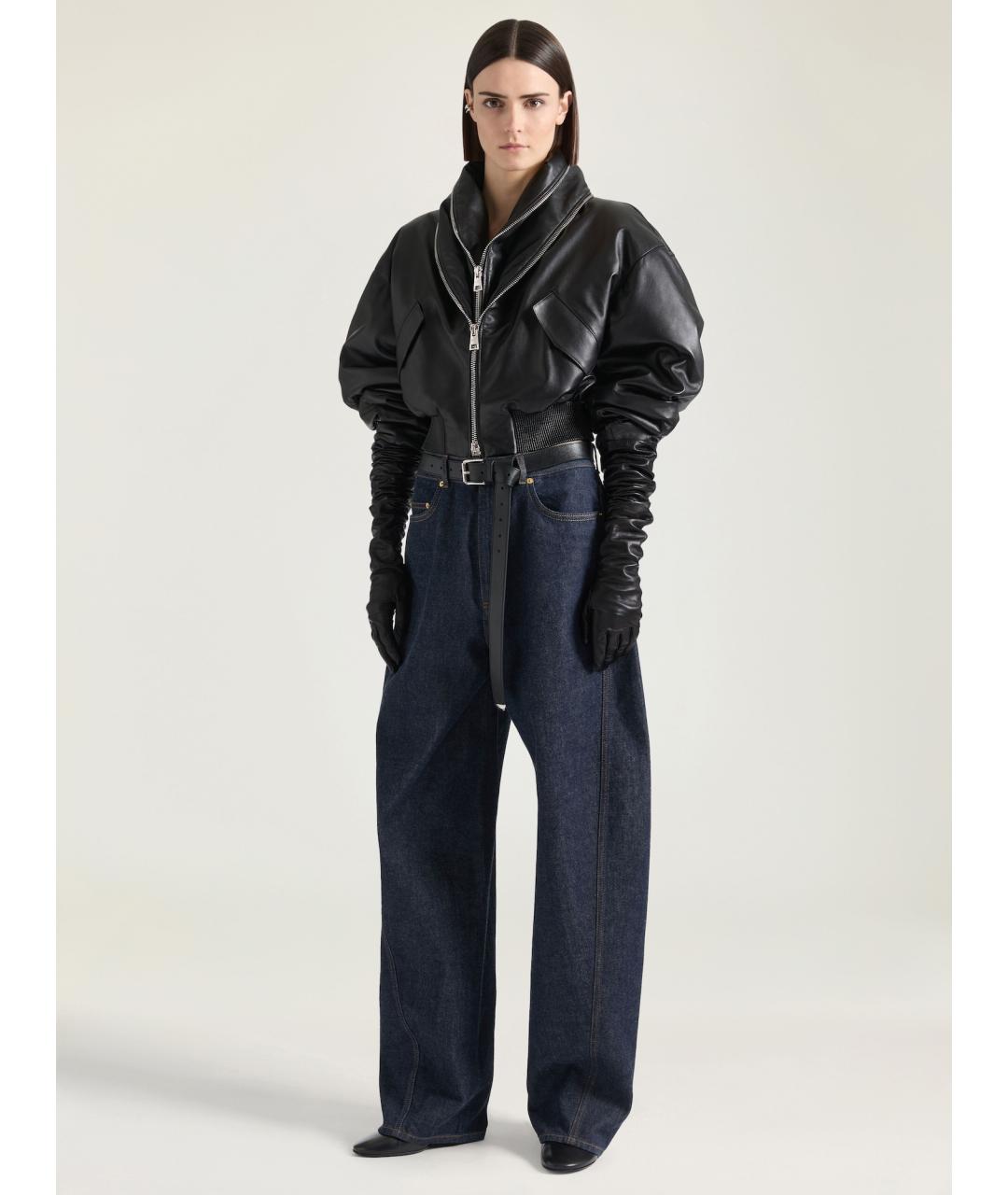 GIVENCHY Темно-синие хлопковые прямые джинсы, фото 2