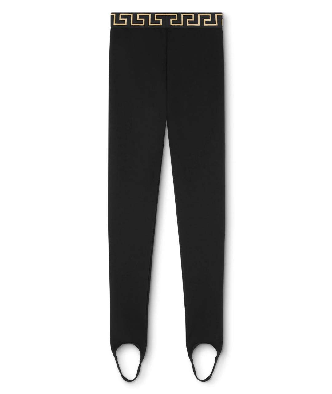 VERSACE Черные вискозные леггинсы и велосипедки, фото 2