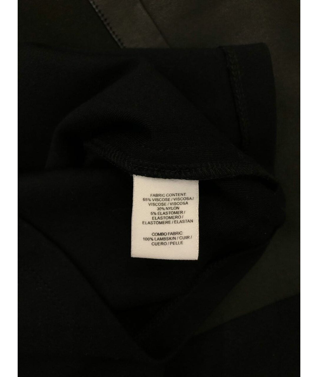 DEREK LAM 10 CROSBY Черное вискозное повседневное платье, фото 4