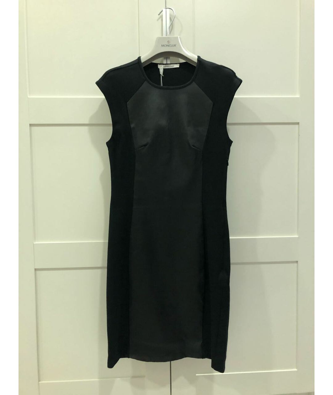 DEREK LAM 10 CROSBY Черное вискозное повседневное платье, фото 2
