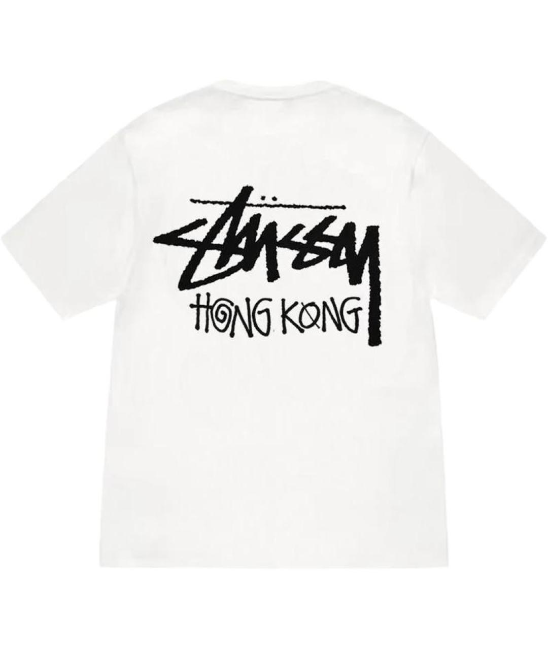 STUSSY Белая хлопковая футболка, фото 2