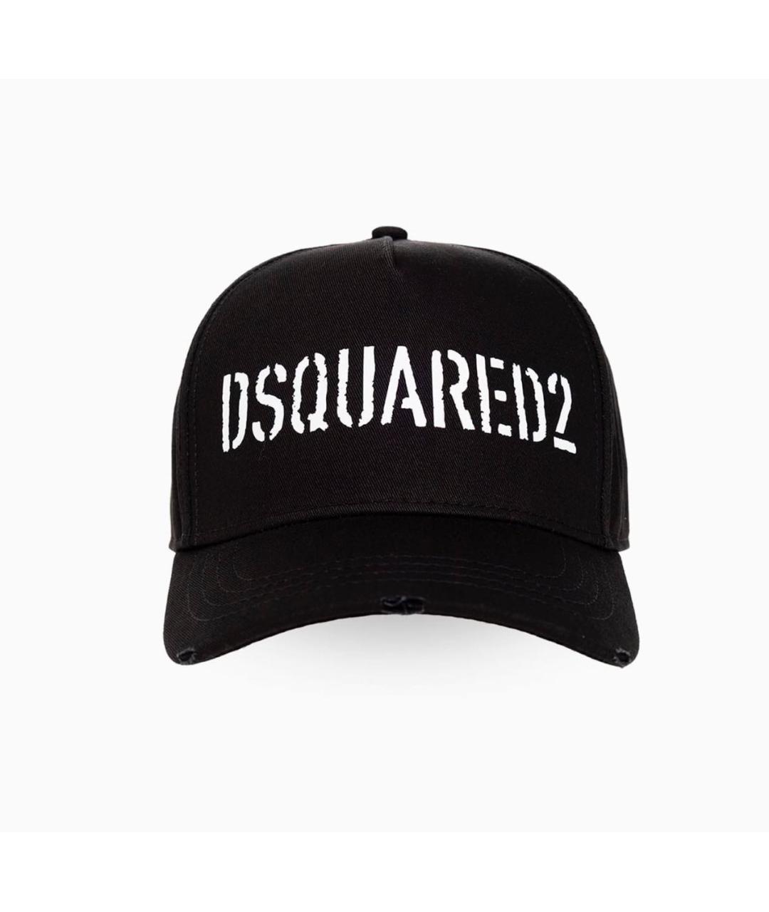 DSQUARED2 Черная хлопковая кепка/бейсболка, фото 5