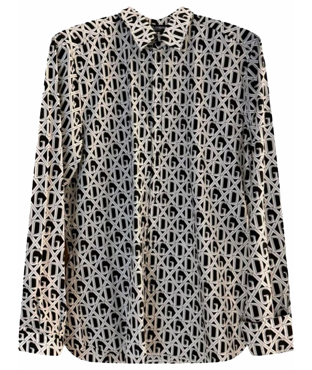 DOLCE&GABBANA Белая хлопковая классическая рубашка, фото 1