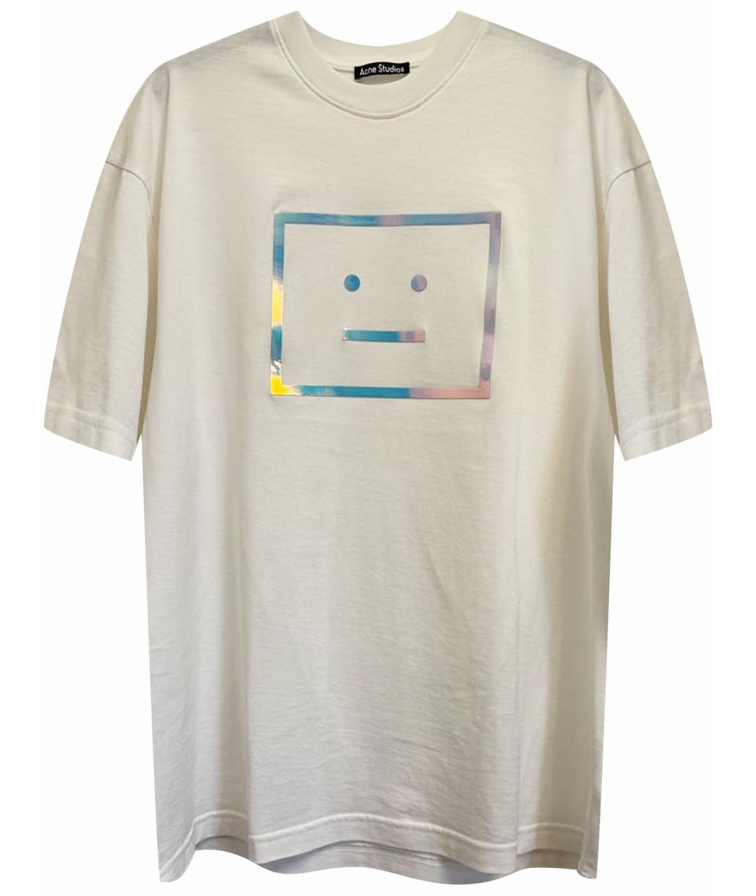 ACNE STUDIOS Белая хлопковая футболка, фото 1