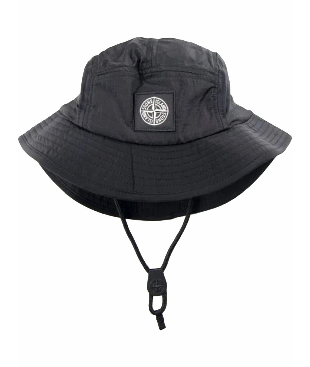 STONE ISLAND Черная синтетическая кепка/бейсболка, фото 1
