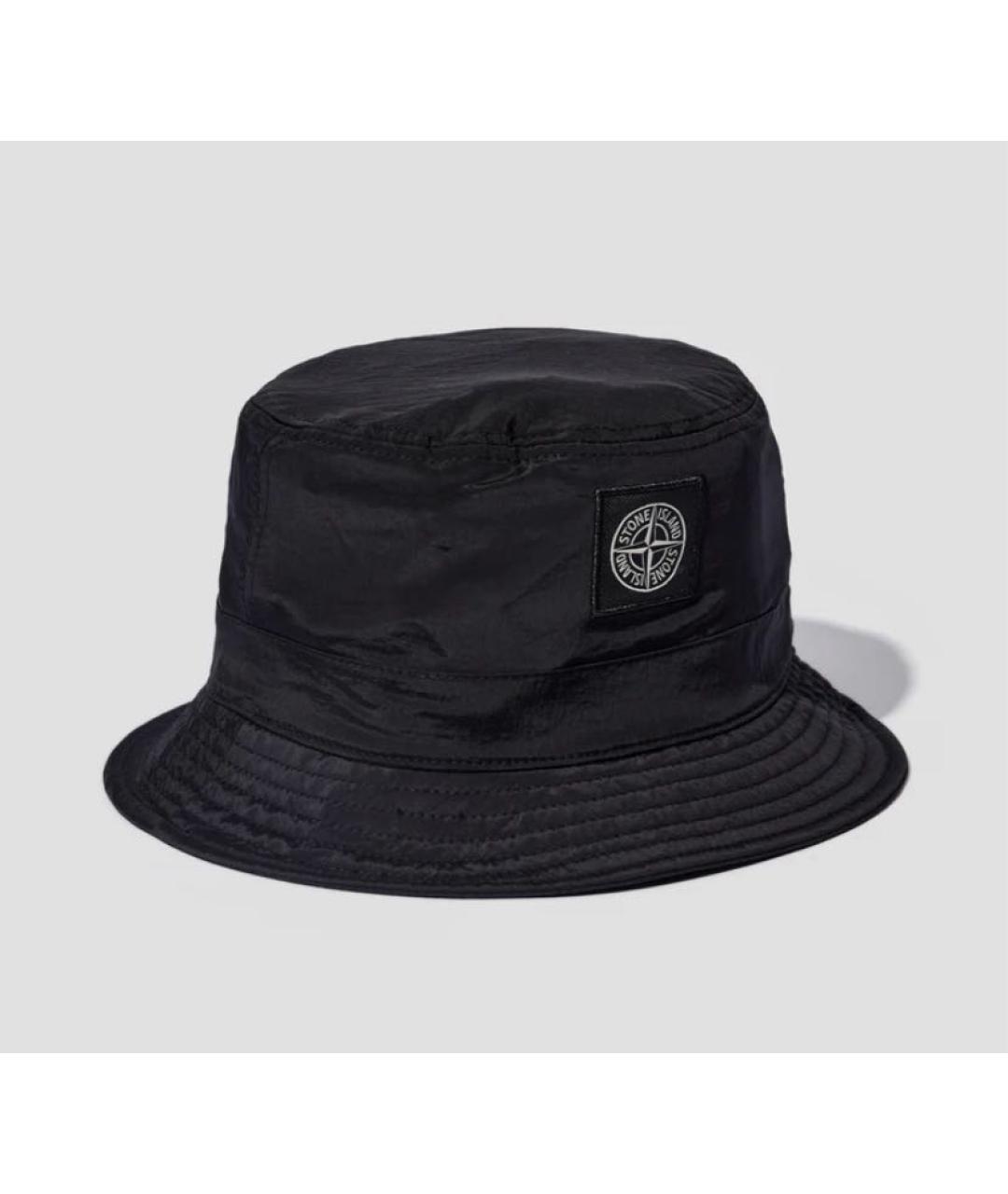 STONE ISLAND Черная синтетическая кепка/бейсболка, фото 3
