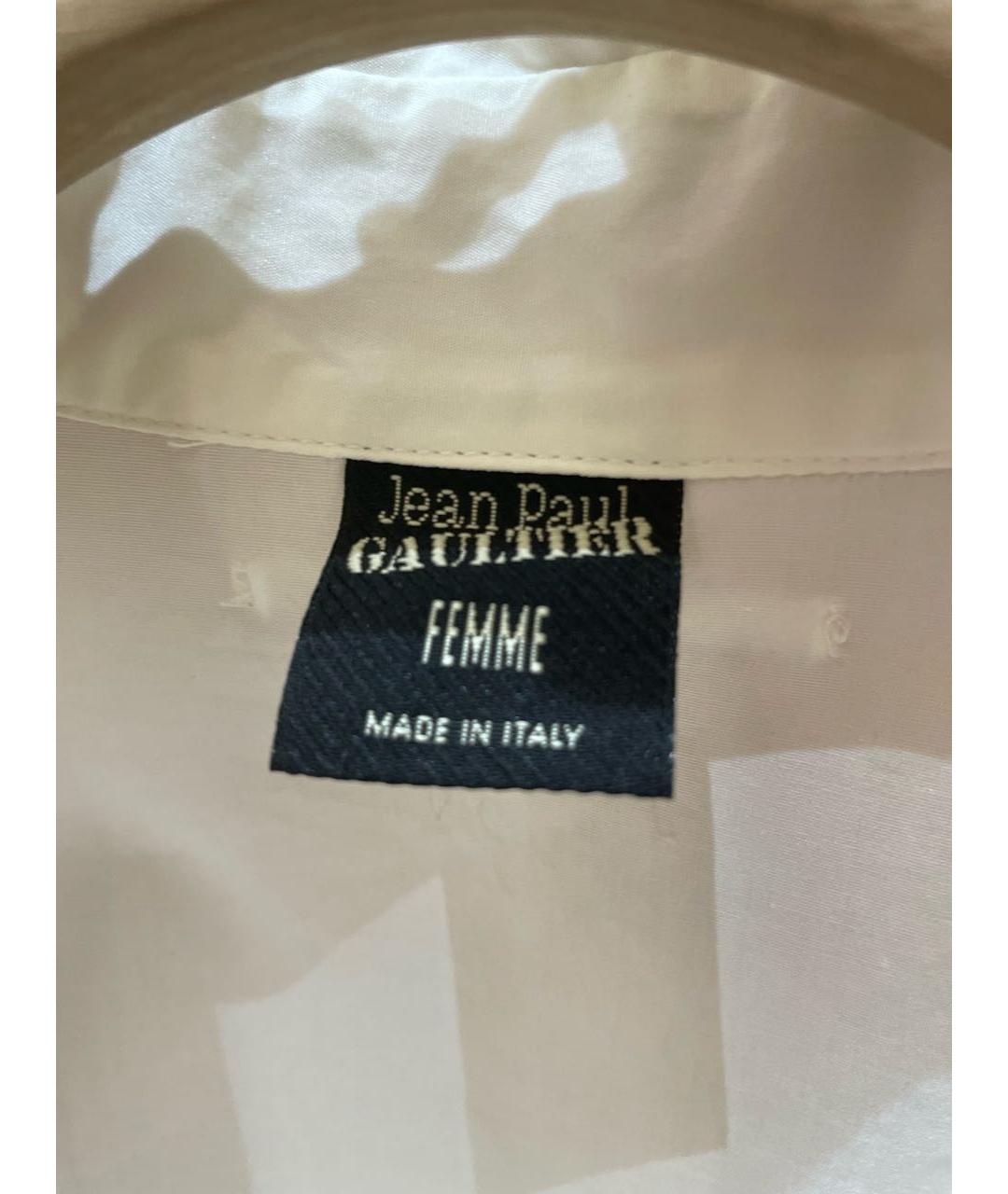 JEAN PAUL GAULTIER Белая хлопковая рубашка, фото 4