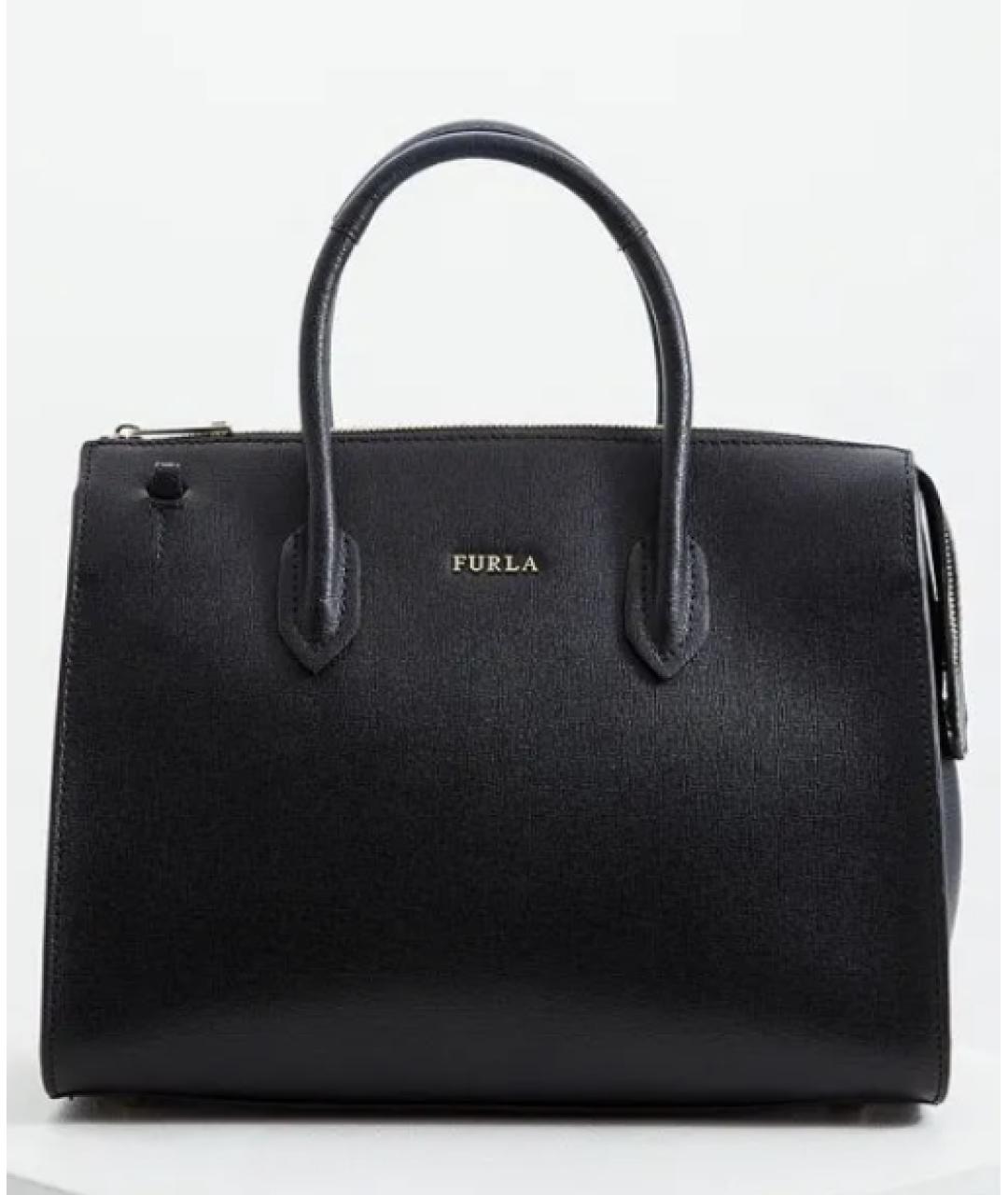 FURLA Черная сумка тоут, фото 9