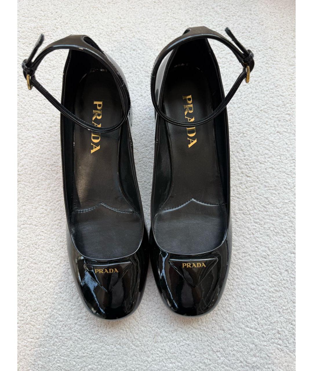 PRADA Черные туфли из лакированной кожи, фото 6