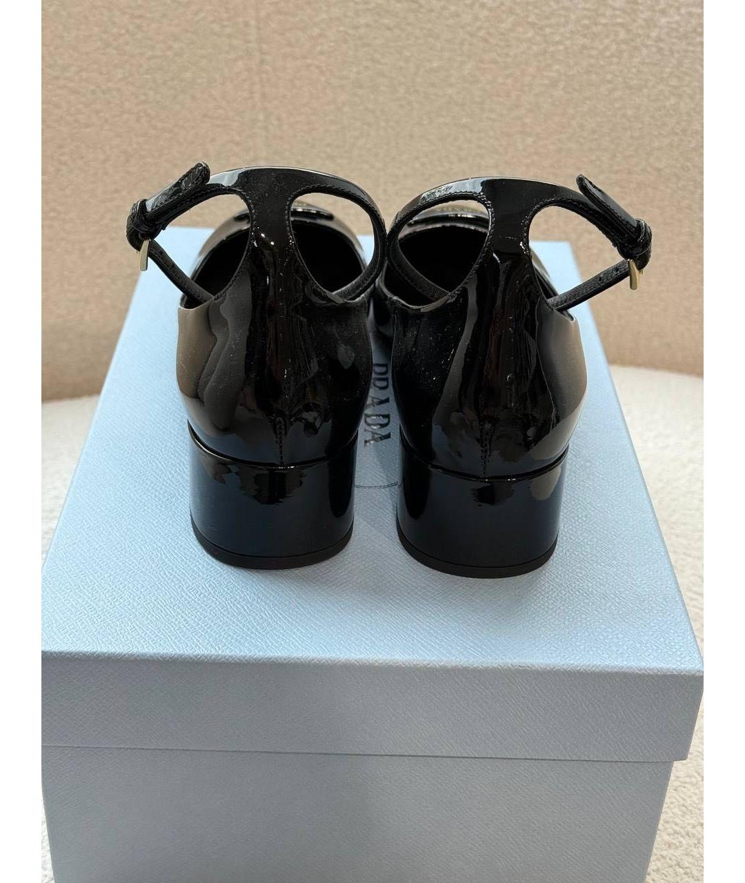 PRADA Черные туфли из лакированной кожи, фото 4