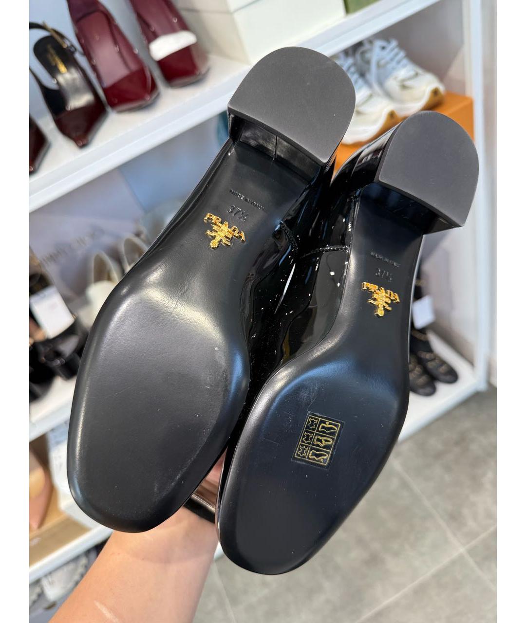 PRADA Черные туфли из лакированной кожи, фото 5