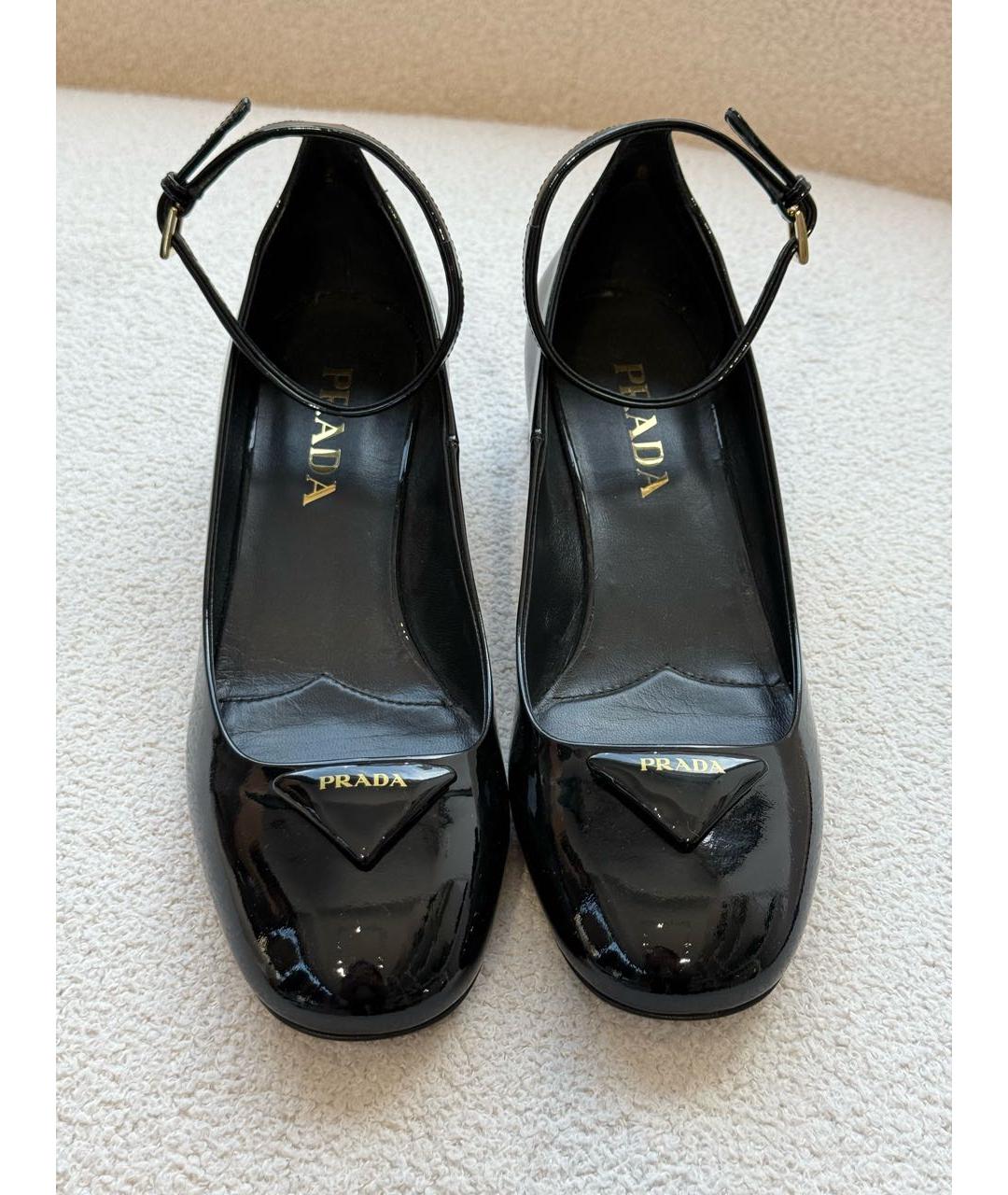 PRADA Черные туфли из лакированной кожи, фото 3
