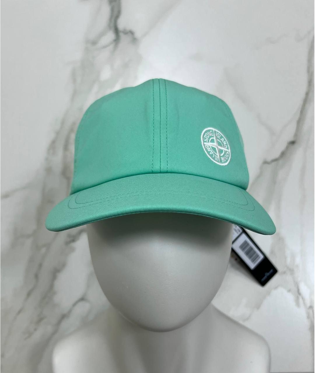 STONE ISLAND Бирюзовая кепка/бейсболка, фото 6